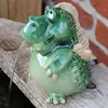 Wasserspeier Drache Grün – Keramik Teichfigur 15cm inkl. Produktbild-Vorschau 7