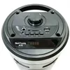 Top view of a portable Bluetooth speaker with various controls and a display screen. Produktbild-Vorschau