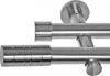 Close-up of a double curtain rod system. Produktbild-Vorschau
