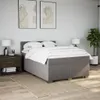 vidaXL Boxspringbett mit Matratze Taupe 160x200 cm Stoff Produktbild-Vorschau 4