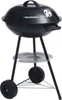 A black Blaupunkt round grill with a lid, standing on a white background. Produktbild-Vorschau