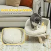 PawHut Hundebett, Hundesofa mit Kissen, Erhöhtes Produktbild-Vorschau 5