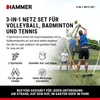Sada HAMMER 3 v 1 na volejbal, bedminton a tenis, mobilný Náhľad obrázku produktu 2