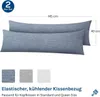 WOLTU Kühlender Kissenbezug 2er Set, Weicher Atmungsaktiv Produktbild-Vorschau 2