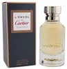 Herrenduft Cartier L’Envol in zylindrischem Glasflakon mit gravierter Kappe, Box in Schwarz mit kupferner Umrandung und rotem Markenschriftzug. Produktbild-Vorschau