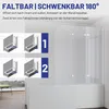 IMPTS Duschwand für Badewanne 140x140cm 3-teilig Faltwand Produktbild-Vorschau 7