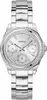 A silver Guess watch with a white dial and crystal accents on a white background. Náhľad obrázku produktu