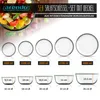 Arendo Salatschüssel 5er Set mit Deckel, Glasschüssel 1L, Produktbild-Vorschau 2