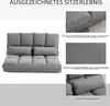 2 in 1 faltbares Bodensofa Bett mit Rückenlehne - Produktbild-Vorschau 6