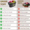 4er Set Geländerkasten Balkon mit Wasserspeicher Blumentopf Produktbild-Vorschau 3