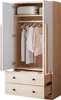 Armoire à 2 portes et 2 tiroirs 70 x 170 x 40 cm Armoire à Voir les images du produit 6