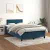 vidaXL Boxspringbett mit Matratze Dunkelblau 120x200 cm Produktbild-Vorschau 2