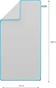 Asciugamano in microfibra NILS NCR13 grigio/blu Anteprima dell’immagine prodotto 6