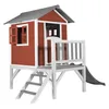 AXI Spielhaus Beach Lodge XL in Rot mit Rutsche in Grau | Produktbild-Vorschau 2