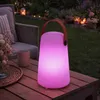 RGB LED Außen-Tischleuchte, Akku, Fernbedienung, H 21 cm Produktbild-Vorschau 3