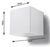 Applique QUAD 1 blanc 1xG9 8W aluminium 10x12x10cm Sollux Voir les images du produit 19