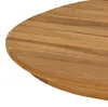 Plateau de table : 110 x 55 x 3,5 cm. Forme : ovale. Voir les images du produit 6