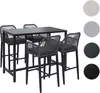 Set Bartisch + 4x Barhocker HWC-P91, Barstuhl Stehtisch, Produktbild-Vorschau 8