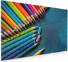 Küchenrückwand Spritzschutz Glas mit Motiv Buntstifte auf Produktbild-Vorschau 1