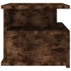 vidaXL Závesný nočný stolík Smoked Oak 40x31x27 cm Materiál Náhľad obrázku produktu 4