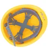 The inside of a yellow hard hat is shown against a white background. Produktbild-Vorschau