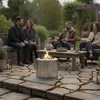 Relaxdays Feuerschale ohne Rauch, Edelstahl, HxD: 36 x 38 Produktbild-Vorschau 2