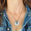 Steuer Modeschmuck Anhänger mit Kette Metall 50cm silber Produktbild-Vorschau 4