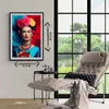 Frida Kahlo Poster - Porträt Poster - Maler Poster - Blumen Produktbild-Vorschau 3
