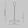 Maytoni Moderne Pendelleuchte Gerhard LED incl. in Grau aus Produktbild-Vorschau 2