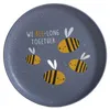HOMLA ANNBEE Teller mit Biene navy blau 19 cm Produktbild-Vorschau 1