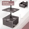 Stojan na slunečník COSTWAY s kolečky, odkládací plochou, Náhled obrázku produktu 3