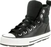 A studio shot of a black high-top sneaker. Produktbild-Vorschau