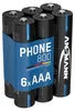 ANSMANN Micro AAA telefonní baterie, 6 kusů, 800 mAh NI-MH Náhled obrázku produktu 1