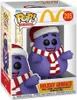 A Funko Pop! vinyl figure of Grimace from McDonald's, dressed in a Santa hat and scarf, displayed in its original packaging. Náhľad obrázku produktu