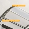 Outsunny Vordach für Haustür 100 x 75 cm Überdachung aus Produktbild-Vorschau 8