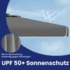 Sonnenschirm 200 x 150 cm, rechteck, Balkonschirm Produktbild-Vorschau 3