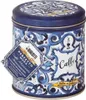 A tin of coffee with a decorative blue and white pattern. Náhľad obrázku produktu