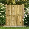 vidaXL Portail de jardin, 100 x 150 cm, en bois massif de Voir les images du produit 2