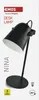 Stolní lampa NINA na žárovku E27, černá Voir les images du produit