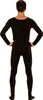 Body intégral noir avec manches - Body homme Basic S/M Voir les images du produit 3