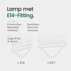 Spectrum LED Kogellamp P45 E14 Helder - 1W 100lm 2700K - Productafbeelding-voorbeeld 5