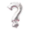 Fóliový balón s otáznikom ? , strieborný, cca 40 cm, na Náhľad obrázku produktu 1