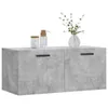 vidaXL Wandschrank Betongrau 80x36,5x35 cm Holzwerkstoff Produktbild-Vorschau 3