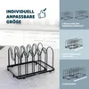 eluno Topfdeckelhalter 2tlg-Set, Pfannenhalter, 9 Fächer, Produktbild-Vorschau 6