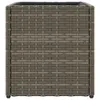 vidaXL Fioriera grigia 36x30x32 cm Poly Rattan Anteprima dell’immagine prodotto 6