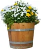 geölt, Blumenkübel aus Kastanienholz: 60 cm Produktbild-Vorschau 2