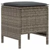 vidaXL Tabourets de jardin, lot de 2, gris et gris foncé, Voir les images du produit 6