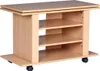 TV HiFi Bank OREGON Buche Fernsehtisch drehbar & rollbar 75 Produktbild-Vorschau 2