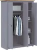 VidaXL 282662, Grau, Garderobe, 4 Regale, 3 Tür(en), Grau, Produktbild-Vorschau 18