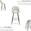 tectake® Barstuhl Sachel 49 x 58 x 110 cm, Belastbarkeit Produktbild-Vorschau 3